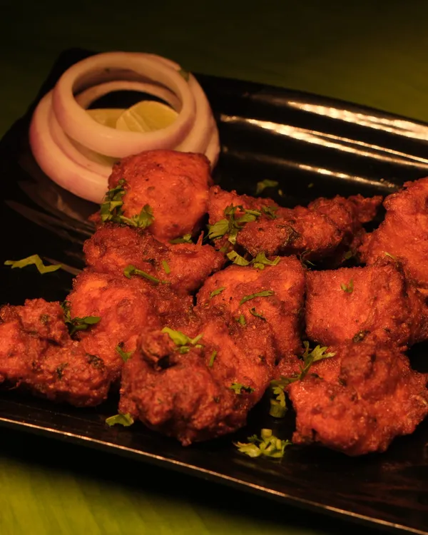 Chettinad fried starters and appetizers at Ponnusamy Hotel Egmore